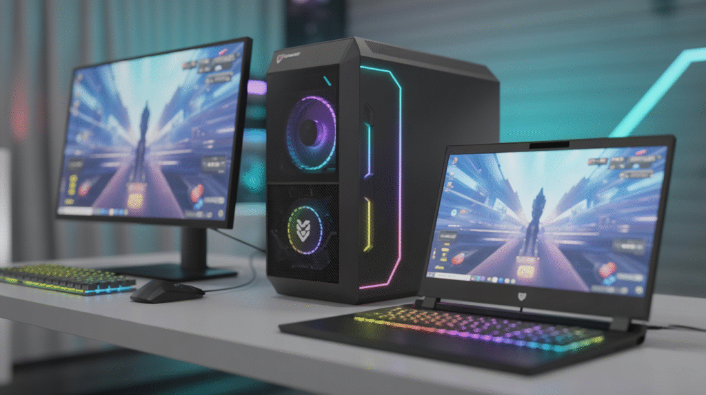 gaming laptop set up