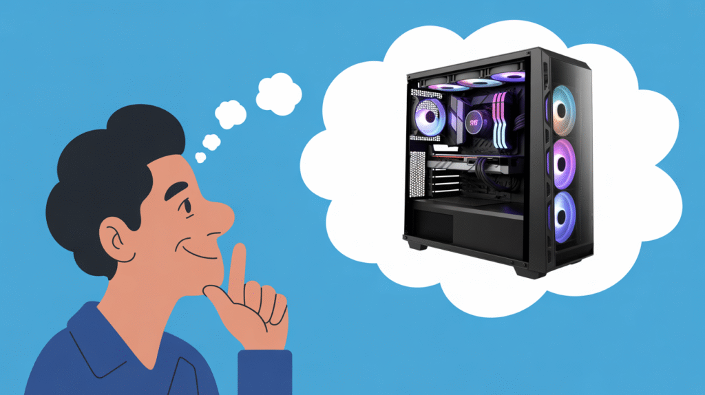 someone thinking about a pc