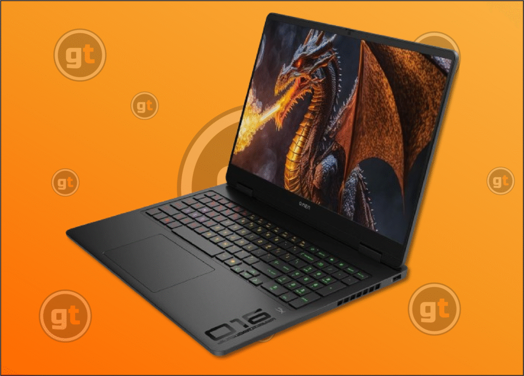 HP OMEN 16 being displayed.